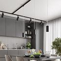 Deko-Light 3-faset pendul LUCEA 10 CCT DALI styrbar IP20, sort d�mpbar