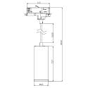 Deko-Light 3-faset pendul LUCEA 10 DALI styrbar IP20, sort d�mpbar