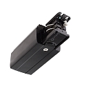 Tilbeh�r til 3-Faset skinnesystem D LINE - elektrisk feeder h�jre, 220-240V AC / 50-60Hz, sort
