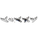 Deko-Light Tilbeh�r til 3-Faset skinnesystem D LINE - T-samlestykke venstre-venstre-h�jre med �ndringsmekanisme, 220-240V AC, hvid