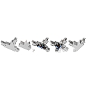 Deko-Light Tilbeh�r til 3-Faset skinnesystem D LINE - T-samlestykke venstre-venstre-h�jre med �ndringsmekanisme, 220-240V AC, gr�