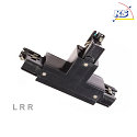 Accessories for 3-Phase track system D LINE - T-coupler right-right-left with change mechanism, 220-240V AC, black