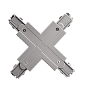 Deko-Light Tilbeh�r til 3-Faset skinnesystem D LINE - X-samlestykke venstre-venstre-h�jre-h�jre, 220-240V AC / 50-60Hz, gr�