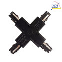 Accessories for 3-Phase track system D LINE - X-coupler left-left-right-right, 220-240V AC/50-60Hz, black