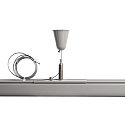 Deko-Light Tilbeh�r til 3-Faset skinnesystem D LINE - Wire oph�ngningsbeslag med Loftroset, justerbar, maks. 150cm, gr�