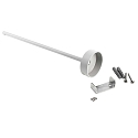 Loftsoph�ng til 3-faset lampe D LINE, stiv, 635 mm, hvid