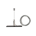Tilbeh�r til 3-faset skinne system D LINE Holder til reboph�ng Mini med 5,0m Oph�ngningsreb, sort
