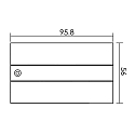 Deko-Light 3-faset afd�kning D LINE/DALI - FEEDER DALI styrbar, venstre, h�jre, hvid