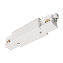 1-faset langsg�ende stik D ONE med mulighed for indf�dning, venstre-h�jre, hvid