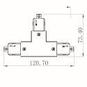 1-faset T-stik D ONE h�jre-h�jre-venstre
