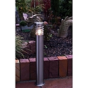 Deko-Light Standerlampe Estada Udendørslampe, 220-240V AC / 50-60Hz, E27, 11W, IP44, rustfrit stål, glas klar