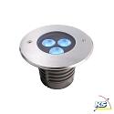  LED in-ground luminaire III RGB outdoor spot, 24V DC, 6W, 30, stainless steel, silver