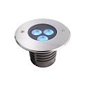  LED in-ground luminaire III RGB outdoor spot, 24V DC, 6W, 30�, stainless steel, silver