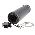 Deko-Light bollard lamp FARO 100 IP65, dark grey, clear dimmable