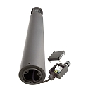 Deko-Light bollard lamp FACADO II 1000MM TONED round E27 IP65, dark grey, mat dimmable