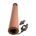 Deko-Light P�lelampe FACADO II 1000MM TONED rund E27 IP65, mat, rust d�mpbar
