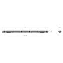 Deko-Light Fugtt�t armatur TRI PROOF BASIC 151CM / 30W 840 ON-OFF slagfast, omskiftelig IP65, lysegr� 