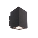 KapegoLED V�glampe CUBODO II Double Mini, 220-240V, 9W, m�rkegr� gennemsigtig