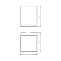 Outdoor LED luminaire ANCHA I LED wall luminaire, 5.5W, 3000K, 113�, IP54, dark grey
