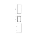  Outdoor LED luminaire ARCTURUS I LED wall luminaire, 5.5W, 3000K, 0-90�, IP54, dark grey
