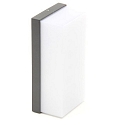 Udend�rs LED V�glampe GRUMIUM FIRKANTET CCT, IP54, 10W 3000 / 4000K 530lm 138�, st�bt aluminium, m�rkegr�