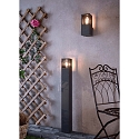 Deko-Light outdoor wall luminaire FACADO II SQAURE TONED square E27 IP65, dark grey, mat dimmable