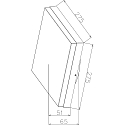 Deko-Light Udend�rs wall luminaire CASA med sensor, CCT Switch, omskiftelig IP54, kulsort 