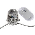 Fugtt�t armatur SOTANO IP54 oval, CCT Switch, slagfast, omskiftelig, multipower IP54, gr� 