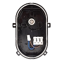 Deko-Light Fugtt�t armatur SOTANO IP54 oval, CCT Switch, slagfast, omskiftelig, multipower IP54, sort 