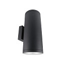 Fasadespot SHORELINE PRO ROUND 140 UP&DOWN 2-flammer, rund, CCT Switch IP65, m�rkegr� d�mpbar