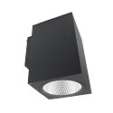 Fasadespot SHORELINE PRO SQUARE 140 DOWN 1-flamme, firkantet, CCT Switch IP65, m�rkegr� d�mpbar
