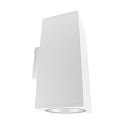 Fasadespot SHORELINE PRO SQUARE 140 UP&DOWN 2-flammer, firkantet, CCT Switch IP65, hvid d�mpbar