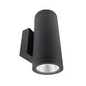 Fasadespot SHORELINE PRO ROUND 100 UP&DOWN 2-flammer, rund, CCT Switch IP65, m�rkegr� d�mpbar