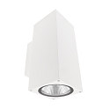 Fasadespot PRO SQUARE 100 UP&DOWN 2-flammer, firkantet, CCT Switch IP65, hvid d�mpbar