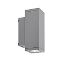 Deko-Light Fasadespot SHORELINE PRO LED SQUARE 70 UP&DOWN 2-flammer, firkantet, CCT Switch IP65, lysegr� d�mpbar