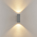 Deko-Light Fasadespot SHORELINE PRO LED SQUARE 70 UP&DOWN 2-flammer, firkantet, CCT Switch IP65, lysegr� d�mpbar