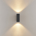 Deko-Light Fasadespot SHORELINE PRO LED SQUARE 70 UP&DOWN 2-flammer, firkantet, CCT Switch IP65, m�rkegr� d�mpbar