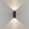 Deko-Light Fasadespot SHORELINE PRO LED SQUARE 70 UP&DOWN 2-flammer, firkantet, CCT Switch IP65, m�rkegr� d�mpbar