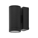 Fasadespot SHORELINE PRO GU10 ROUND 1-flamme, cylindrisk, med lampefatning GU10 IP65, m�rkegr�