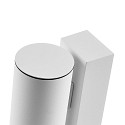 Deko-Light facade spotlight SHORELINE PRO GU10 ROUND 1 flame, cylindrical, with lamp socket GU10 IP65, white