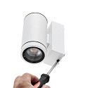 Deko-Light facade spotlight SHORELINE PRO GU10 ROUND 1 flame, cylindrical, with lamp socket GU10 IP65, white