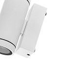 Deko-Light facade spotlight SHORELINE PRO GU10 ROUND UP&DOWN 2 flames, cylindrical, with lamp socket GU10 IP65, white