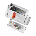 Deko-Light facade spotlight SHORELINE PRO GU10 ROUND UP&DOWN 2 flames, cylindrical, with lamp socket GU10 IP65, white