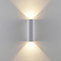 Udend�rs wall luminaire CAN OUTDOOR UP & DOWN up / down, 2-flammer, cylindrisk, stiv GU10 IP65, hvid