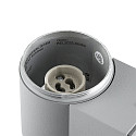 Deko-Light facade spotlight ACHERNAR DOWN 1 flame, cylindrical, with lamp socket GU10 IP65, light grey