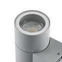 Deko-Light facade spotlight ACHERNAR DOWN 1 flame, cylindrical, with lamp socket GU10 IP65, light grey