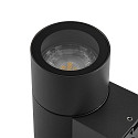Deko-Light facade spotlight ACHERNAR DOWN 1 flame, cylindrical, with lamp socket GU10 IP65, dark grey