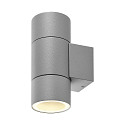 Deko-Light facade spotlight ACHERNAR UP & DOWN 2 flames, cylindrical, with lamp socket GU10 IP65, light grey
