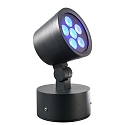 Deko-Light Udend�rs LED Spot 16W RGBW, IP65, 24V DC, RGB + 3000K 780lm 20�, st�bt aluminium, sort gr�