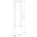 Deko-Light LED Udend�rs Standerlampe CATA IV, IP54, h�jde 50cm, 4W 3000K 170lm 120�, trykst�bt aluminium, antracit